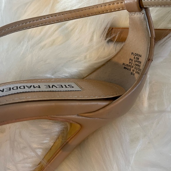 Steve Madden Floriaa Sandals || Natural Leather || SZ 6.5 - Picture 8 of 15